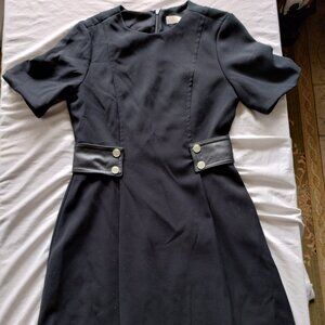 Michael Kors Snap-waist A-line Dress, In Black